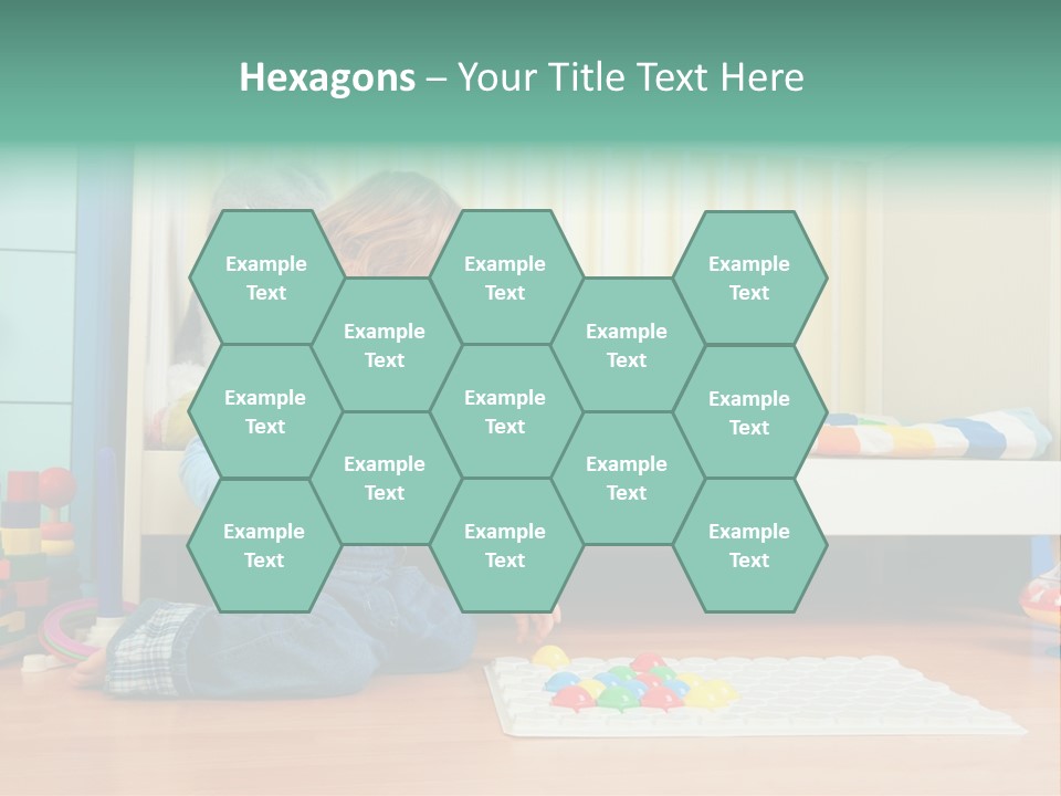 Kid Blue Floor PowerPoint Template