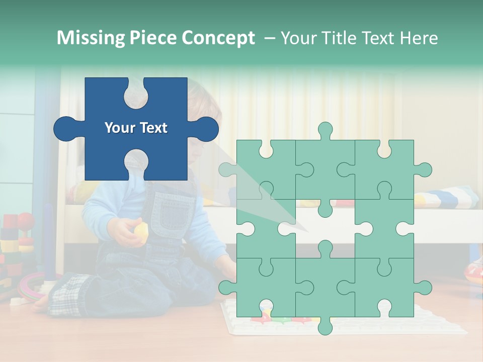 Kid Blue Floor PowerPoint Template