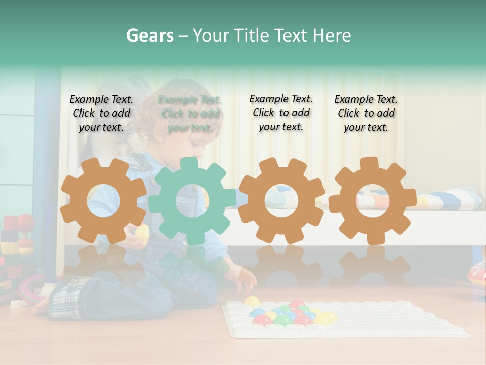 Kid Blue Floor PowerPoint Template