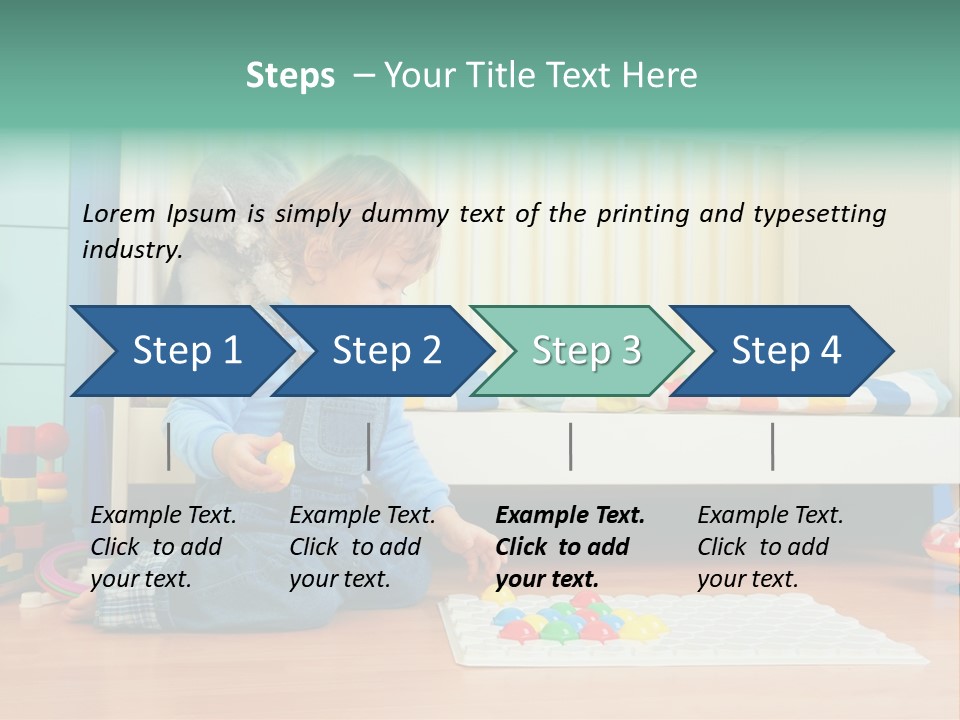 Kid Blue Floor PowerPoint Template