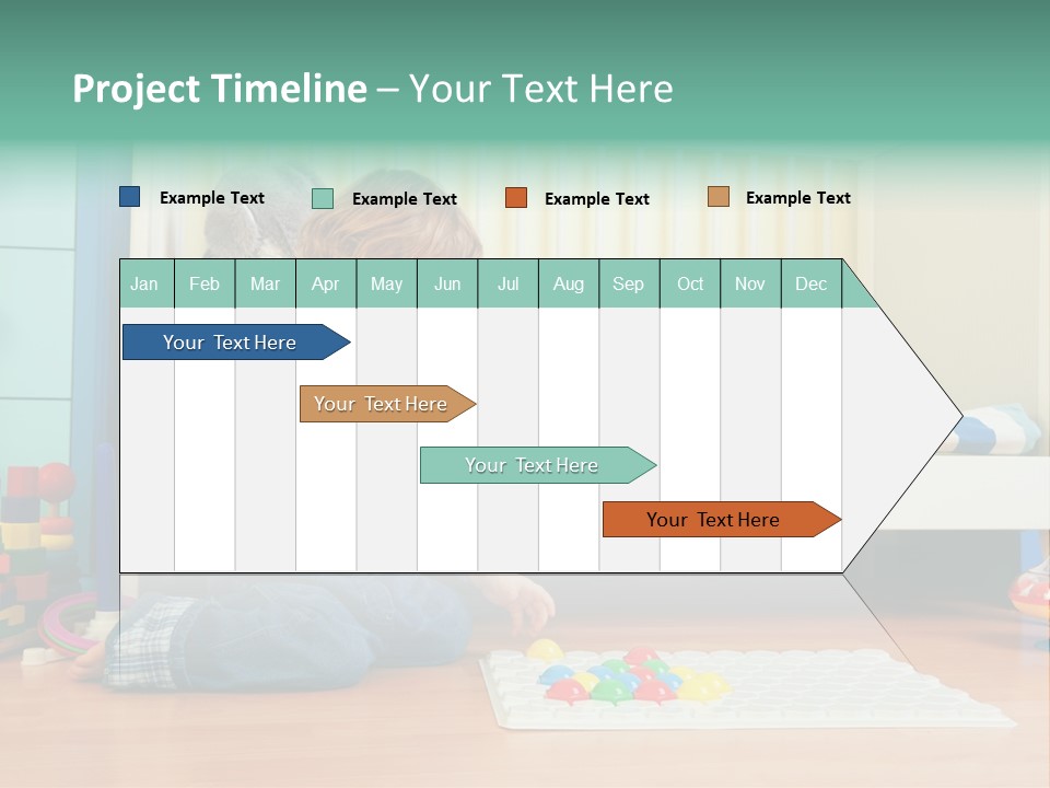Kid Blue Floor PowerPoint Template