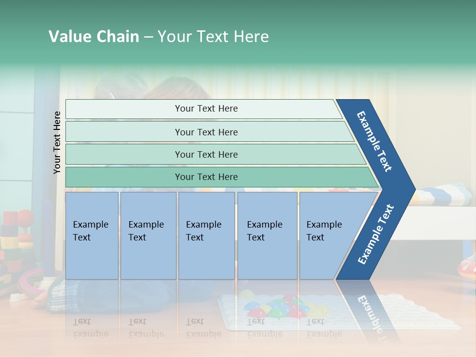 Kid Blue Floor PowerPoint Template