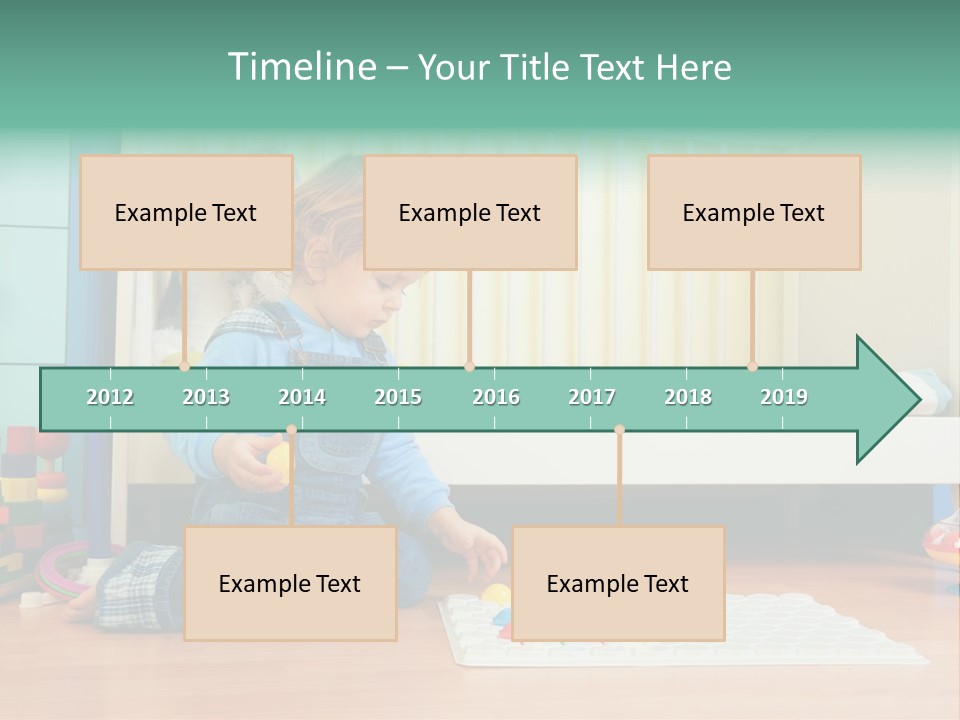 Kid Blue Floor PowerPoint Template