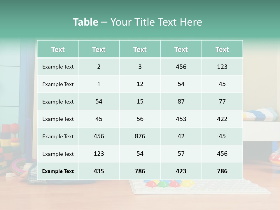 Kid Blue Floor PowerPoint Template