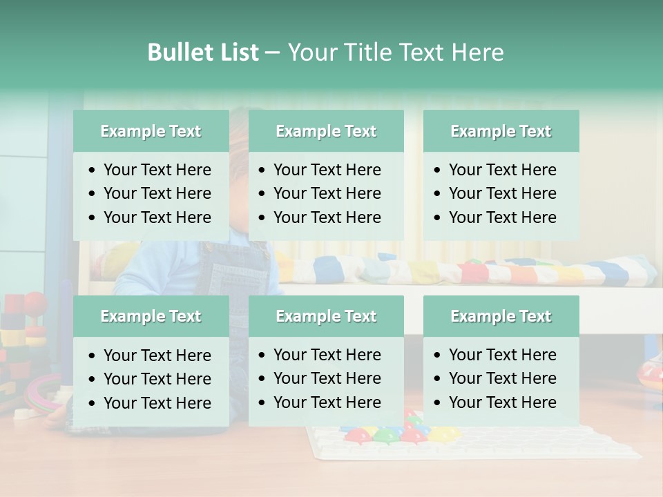 Kid Blue Floor PowerPoint Template