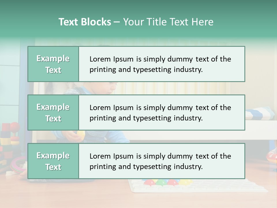 Kid Blue Floor PowerPoint Template