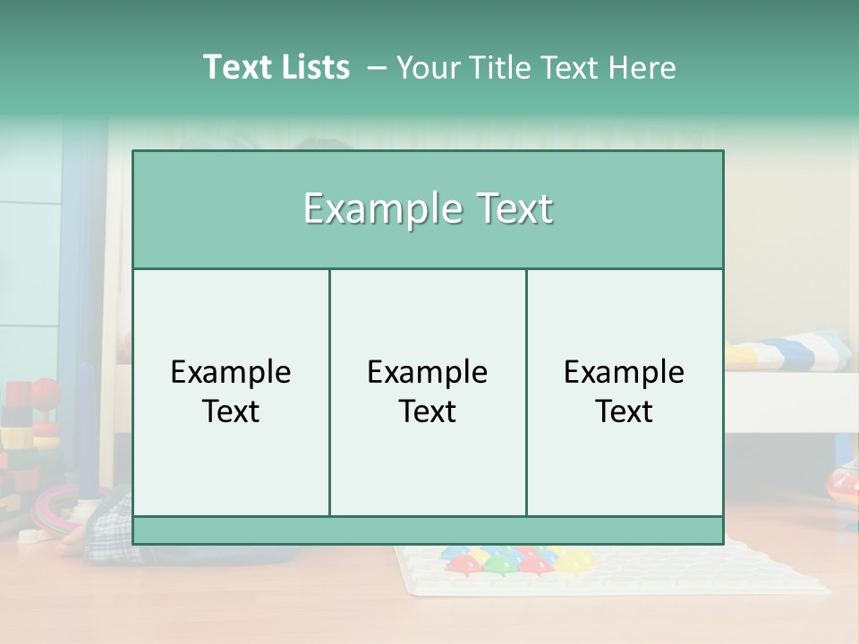 Kid Blue Floor PowerPoint Template