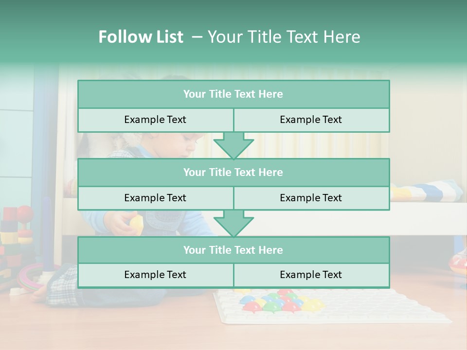 Kid Blue Floor PowerPoint Template