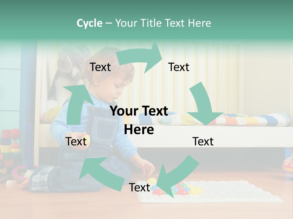 Kid Blue Floor PowerPoint Template