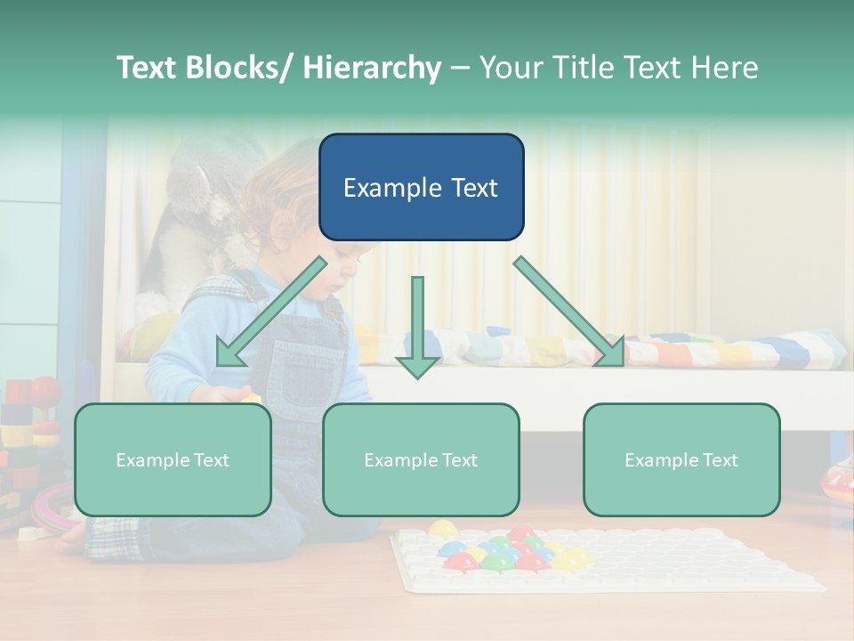 Kid Blue Floor PowerPoint Template