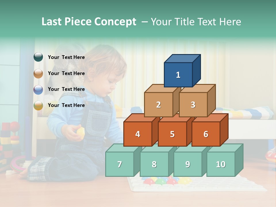 Kid Blue Floor PowerPoint Template