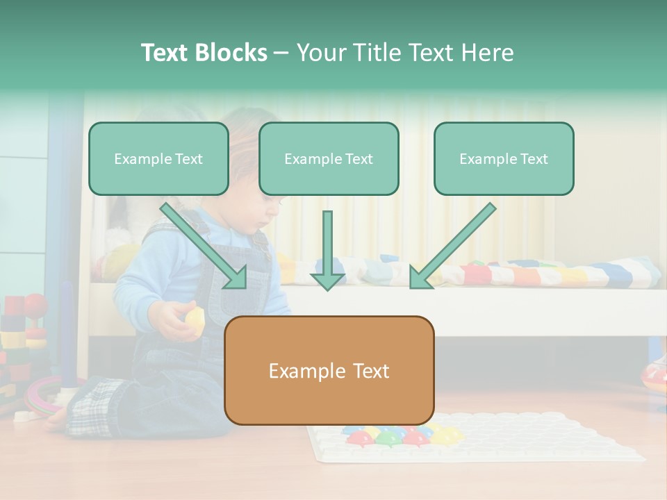Kid Blue Floor PowerPoint Template