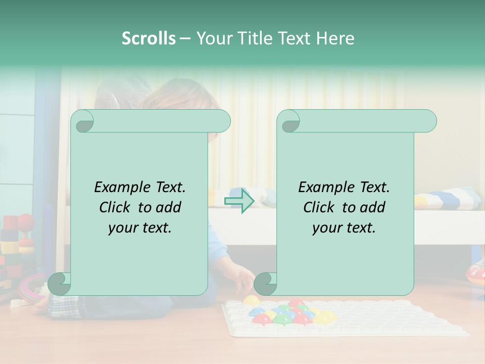 Kid Blue Floor PowerPoint Template