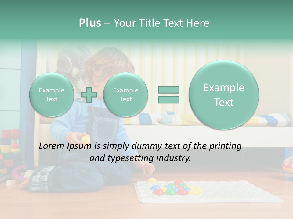 Kid Blue Floor PowerPoint Template