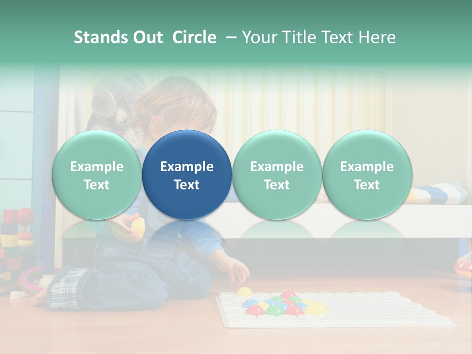 Kid Blue Floor PowerPoint Template
