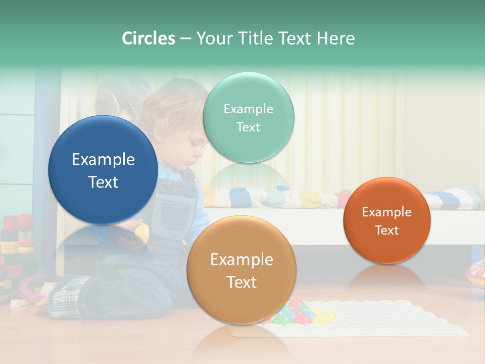 Kid Blue Floor PowerPoint Template