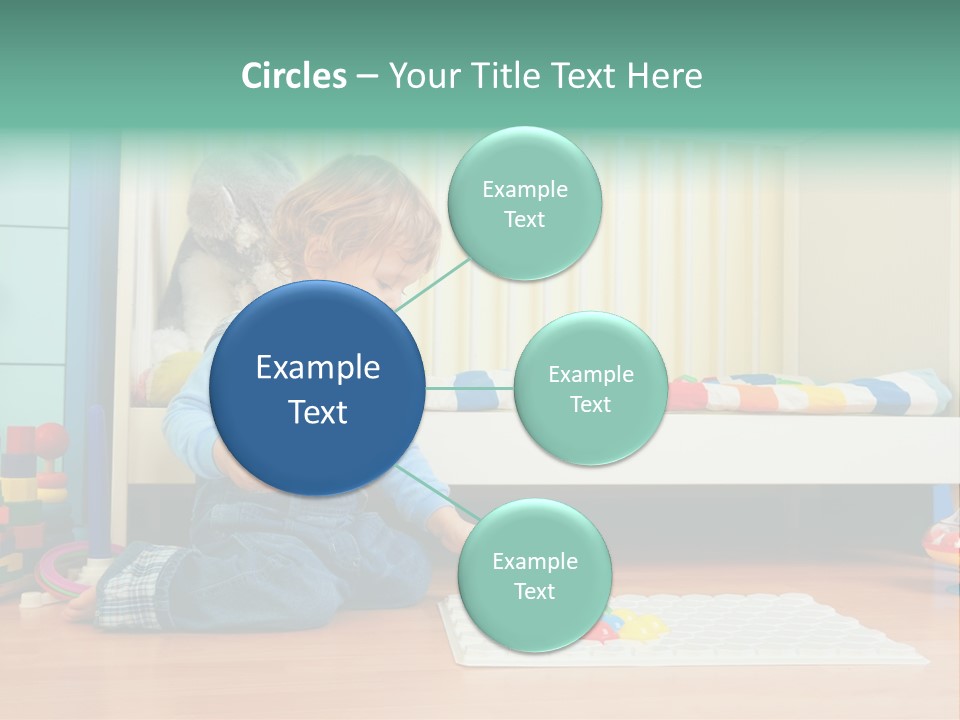 Kid Blue Floor PowerPoint Template