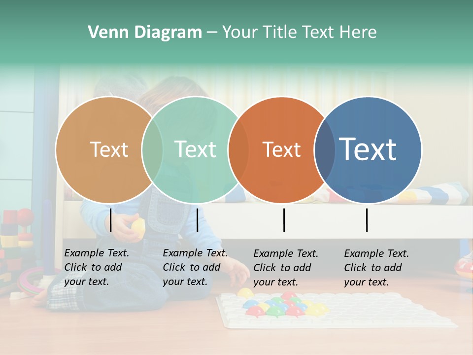 Kid Blue Floor PowerPoint Template