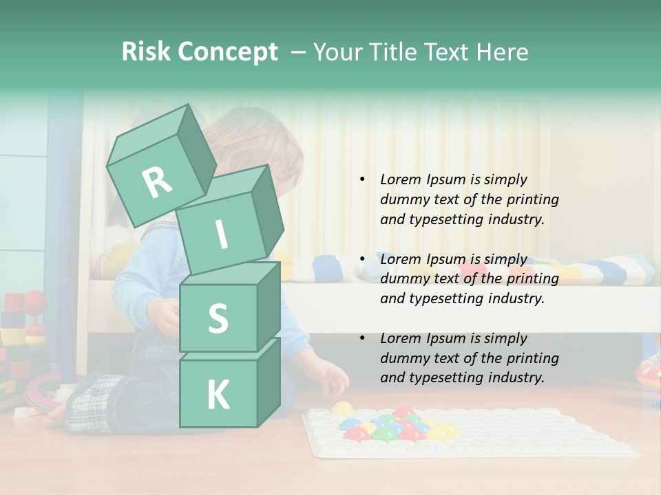 Kid Blue Floor PowerPoint Template