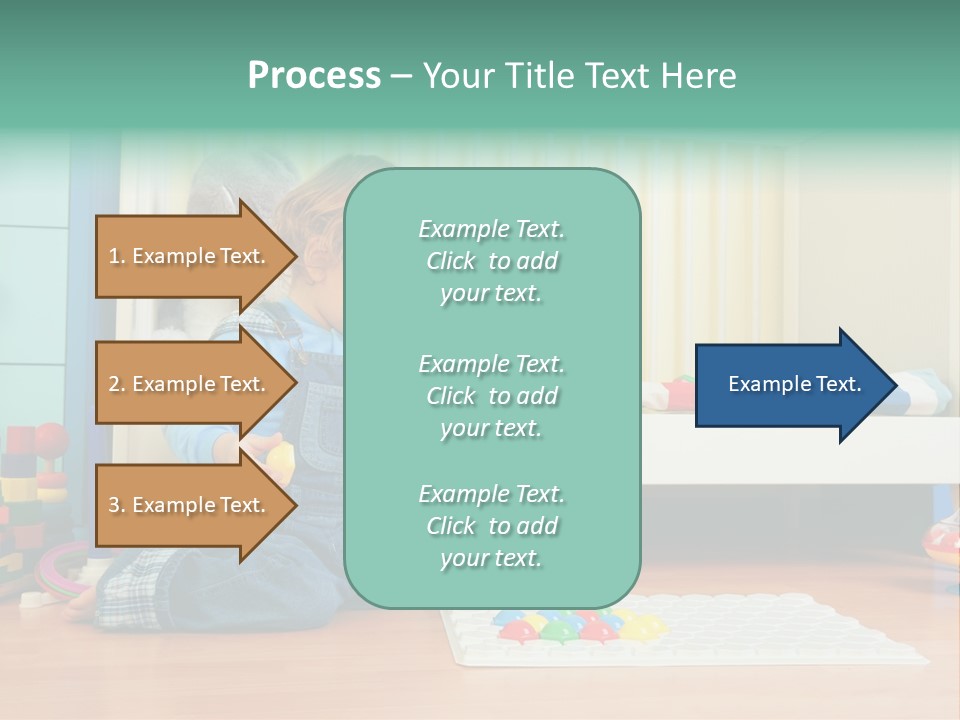 Kid Blue Floor PowerPoint Template