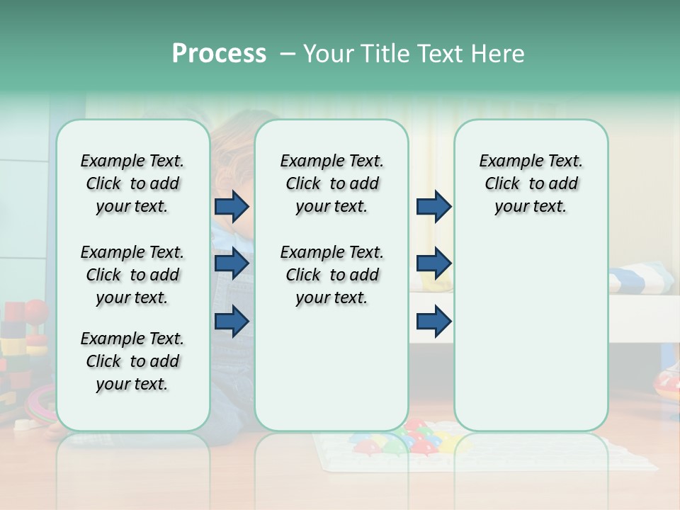 Kid Blue Floor PowerPoint Template