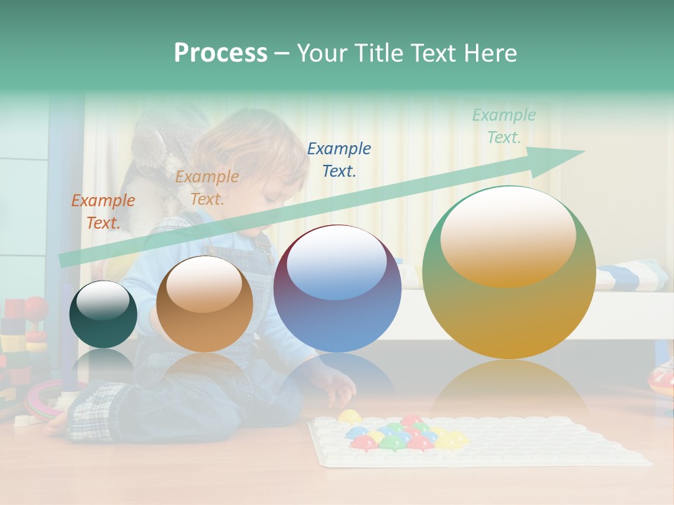 Kid Blue Floor PowerPoint Template