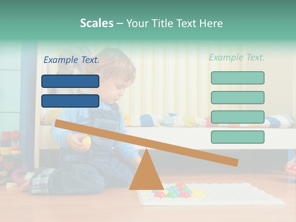 Kid Blue Floor PowerPoint Template