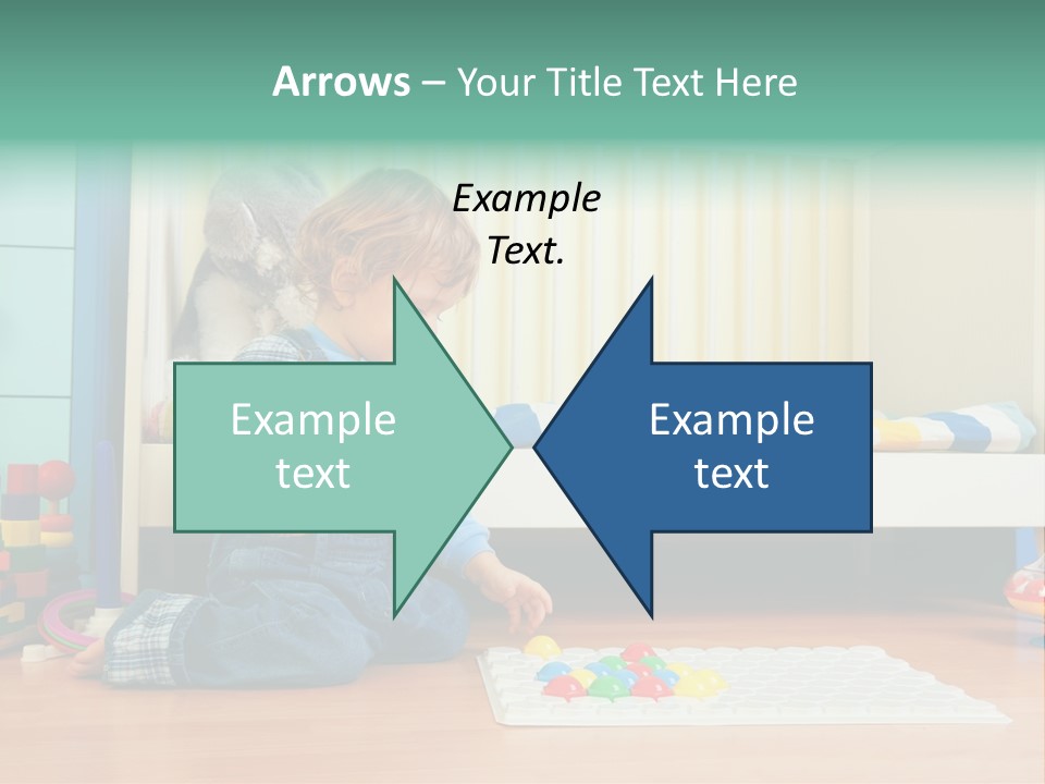 Kid Blue Floor PowerPoint Template