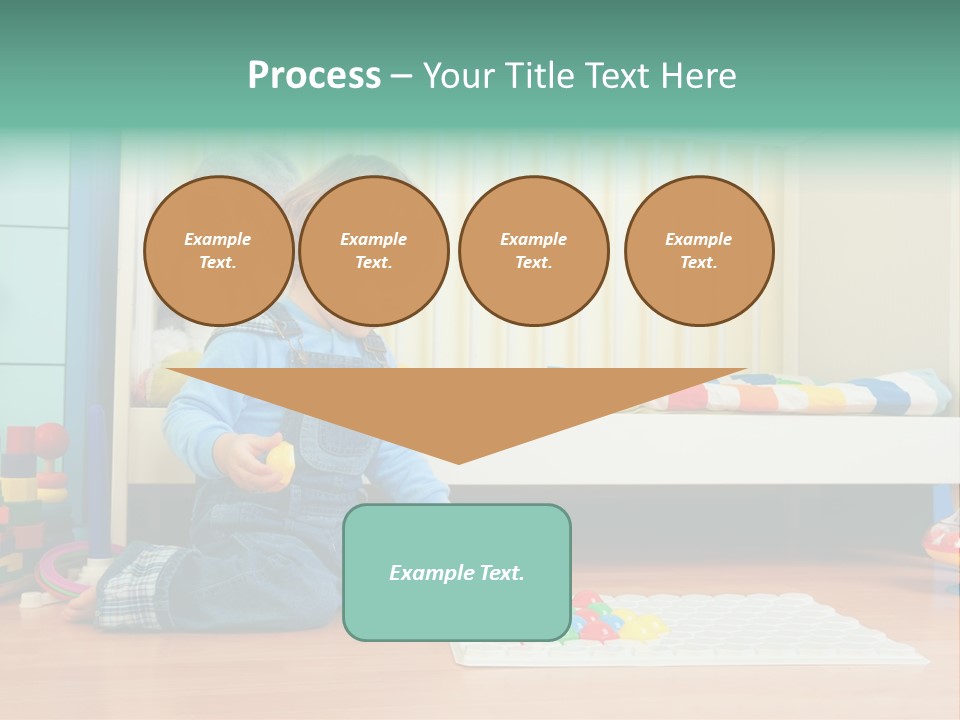 Kid Blue Floor PowerPoint Template