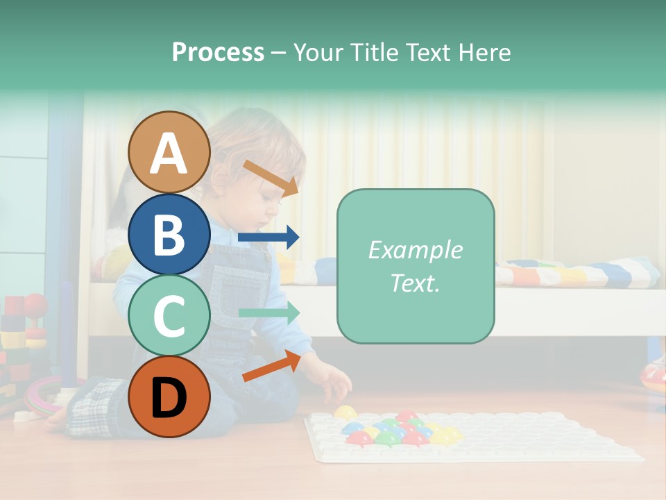 Kid Blue Floor PowerPoint Template