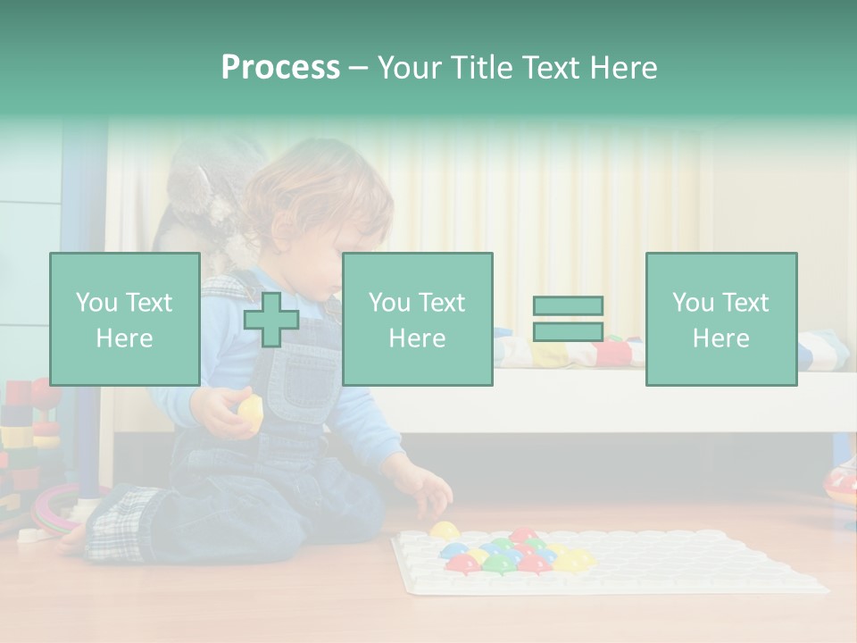 Kid Blue Floor PowerPoint Template