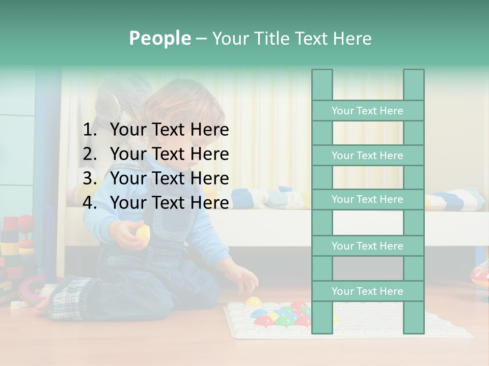 Kid Blue Floor PowerPoint Template