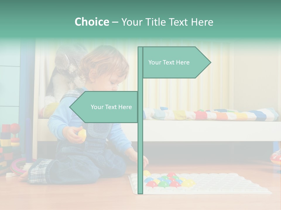 Kid Blue Floor PowerPoint Template