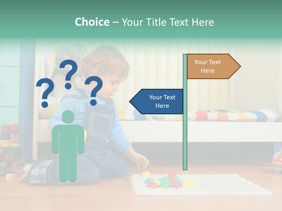 Kid Blue Floor PowerPoint Template