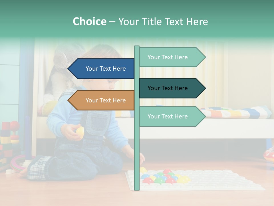 Kid Blue Floor PowerPoint Template