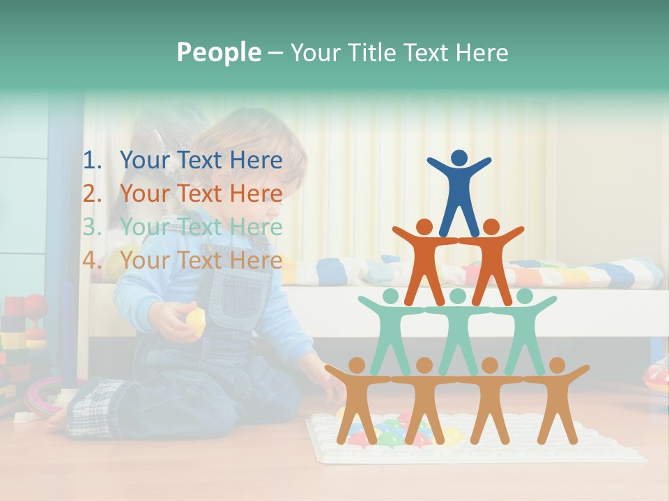 Kid Blue Floor PowerPoint Template