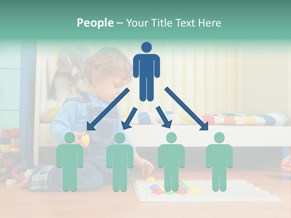 Kid Blue Floor PowerPoint Template