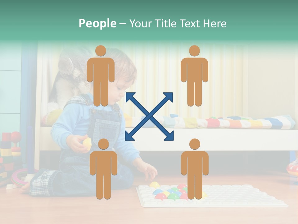 Kid Blue Floor PowerPoint Template