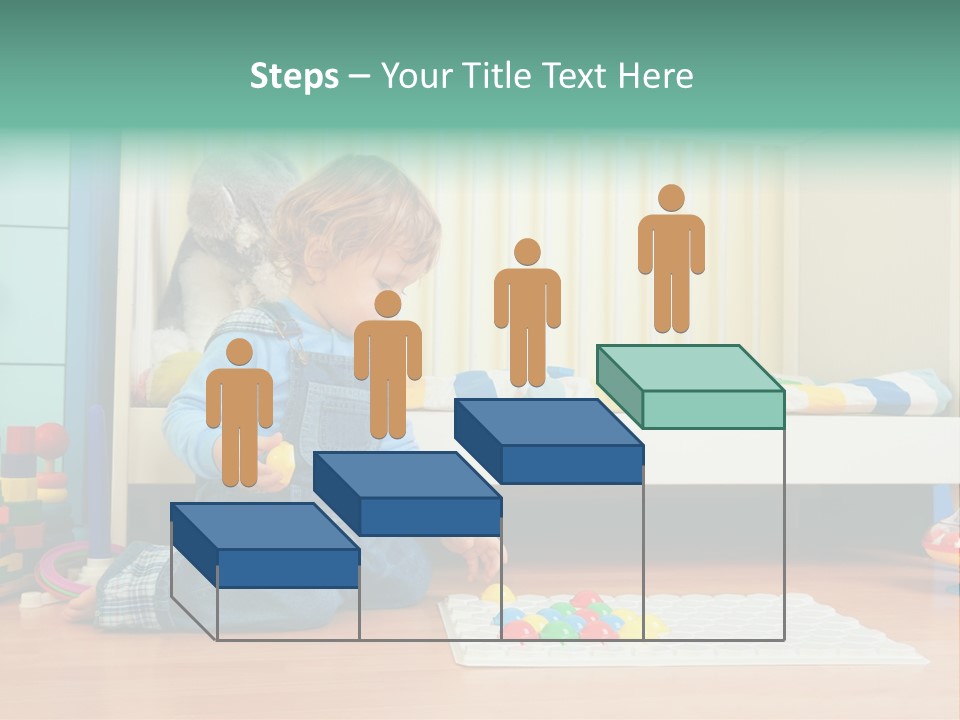 Kid Blue Floor PowerPoint Template