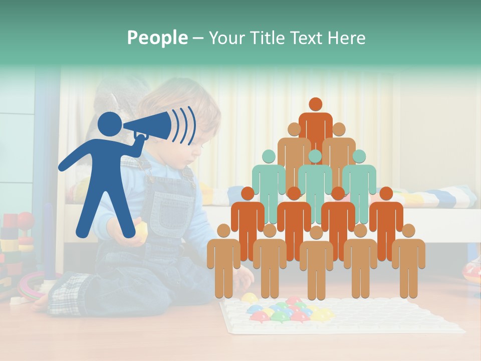 Kid Blue Floor PowerPoint Template