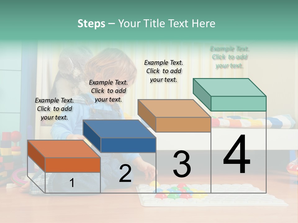 Kid Blue Floor PowerPoint Template