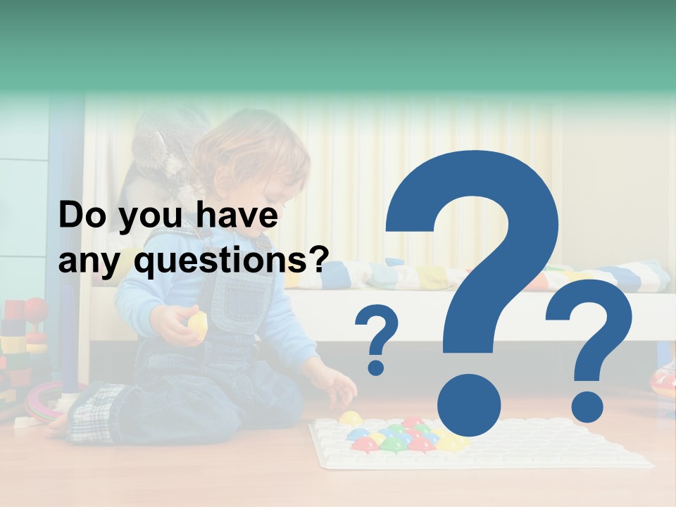 Kid Blue Floor PowerPoint Template