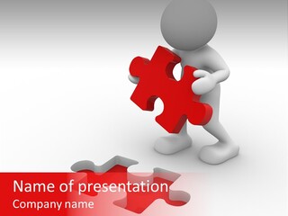 Pattern Jigsaw Connection PowerPoint Template