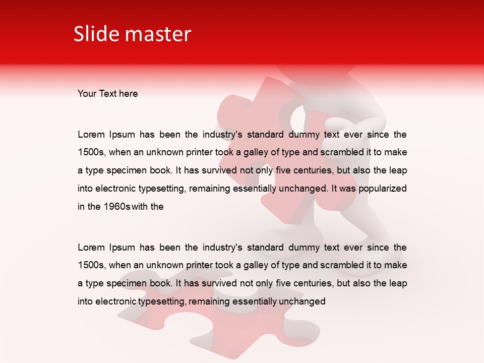 Pattern Jigsaw Connection PowerPoint Template