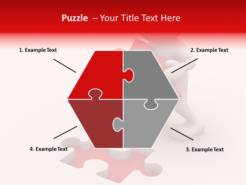 Pattern Jigsaw Connection PowerPoint Template