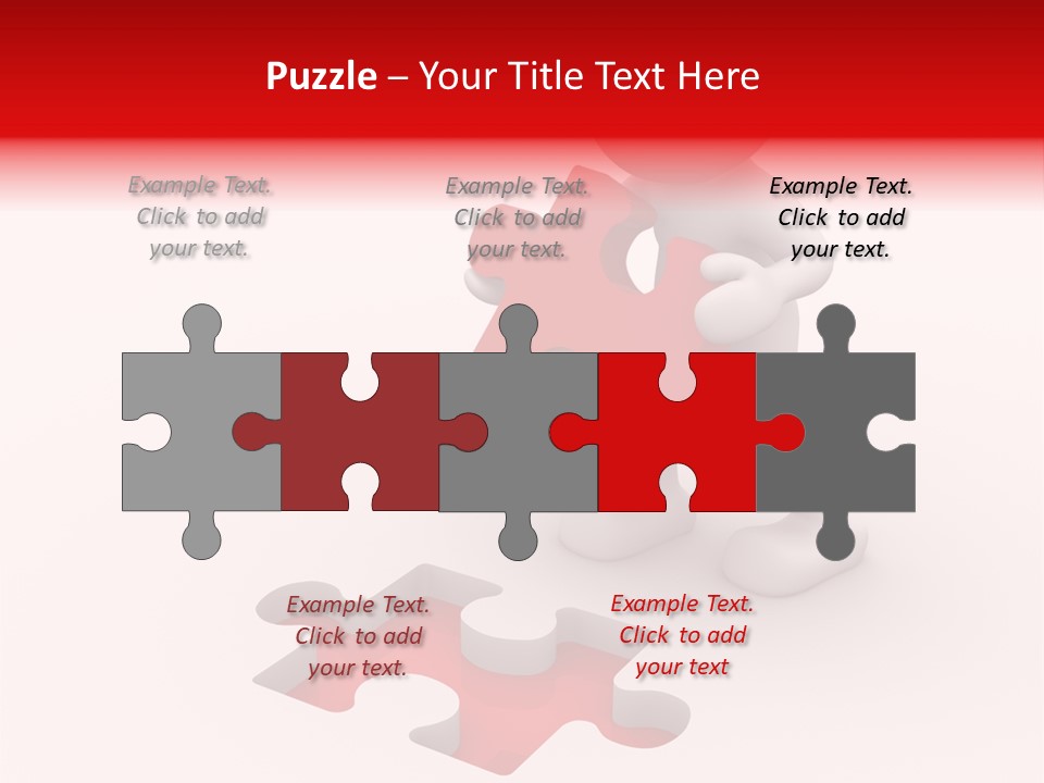 Pattern Jigsaw Connection PowerPoint Template