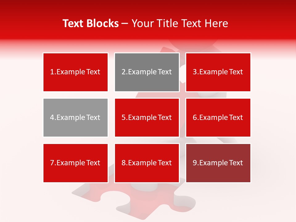 Pattern Jigsaw Connection PowerPoint Template