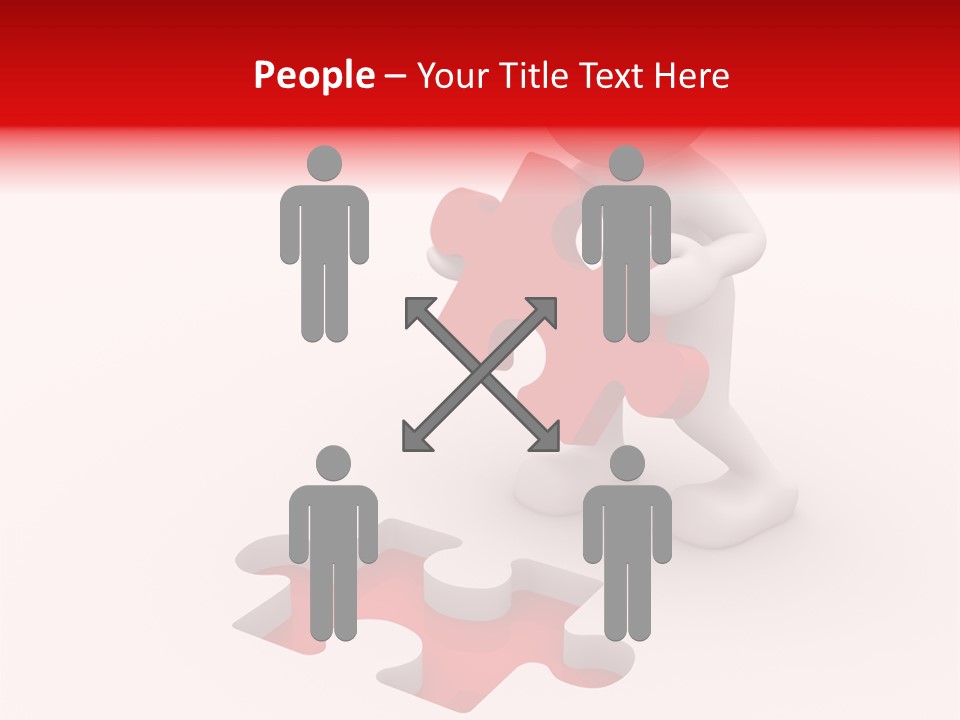 Pattern Jigsaw Connection PowerPoint Template