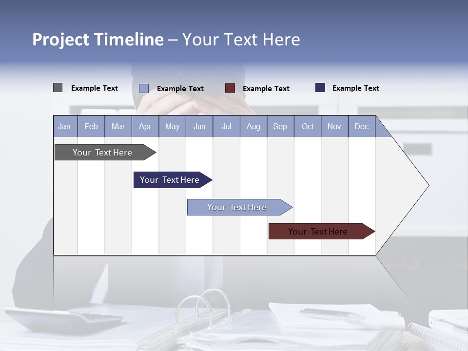 Person Office Headache PowerPoint Template