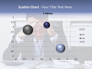 Person Office Headache PowerPoint Template